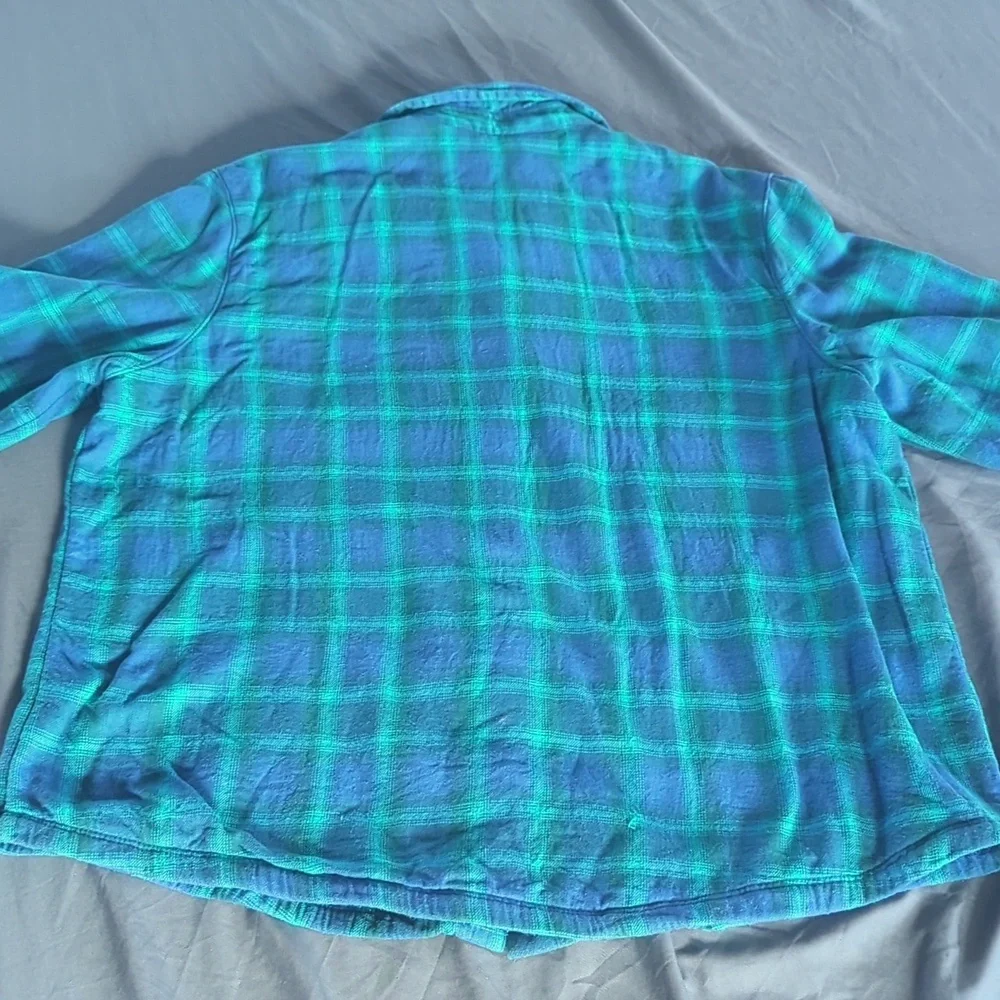 Rider By Lee Button Down Insulated Long Sleeve Flannel Shirt XL Women's - Picture 6 of 8